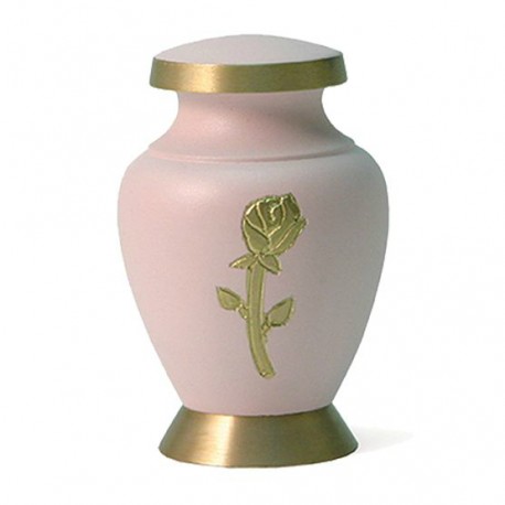 Terrybear Mini urn Aria Rose Wit met goudkleur (70ml)