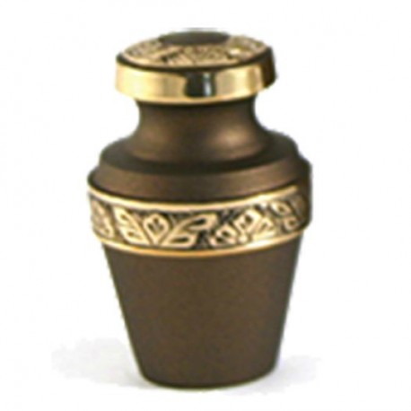 Terrybear Mini urn Grecian Rustic Bronze met goudkleur (70ml)