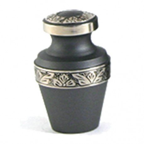 Terrybear Mini urn Grecian Rustic Pewter met zilverkleur (70ml)