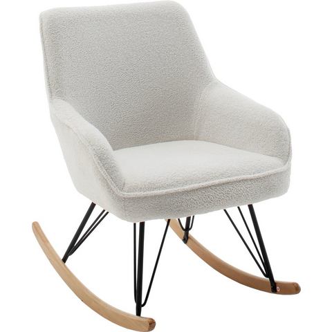 MCA furniture Schommelstoel Oran Stoel met beugelpoten met armleuning, tot 120 kg belastbaar, comfortzithoogte 49 cm