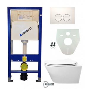 <QuerySet [<AttributeOption: Geberit>]> Complete toilet set Geberit UP Vesta Rimless