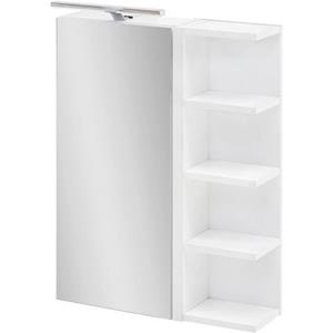 Schildmeyer Spiegelschrank, Breite 50 cm, 1-türig, LED-Beleuchtung, Schalter-/Steckdosenbox