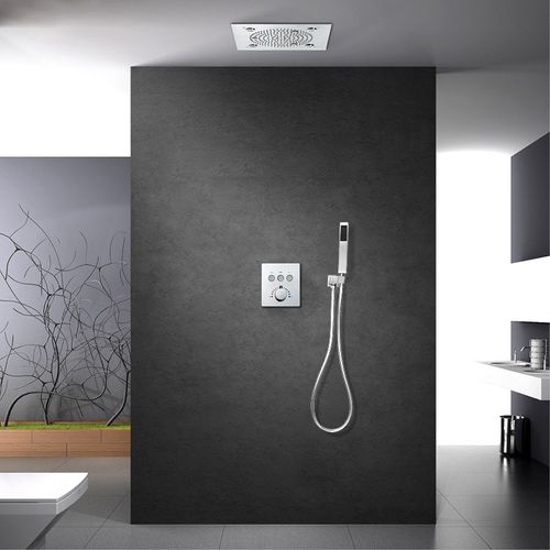 Kroos  - Thermostatisches LED-Duschsystem - Verchromt