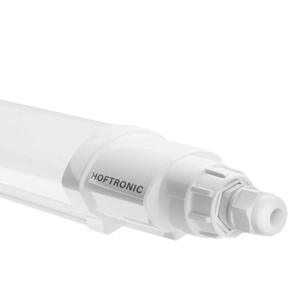 HOFTRONIC™ Q-Series - LED TL armatuur 60cm - IP65 Waterdicht - 18 Watt 2160 Lumen vervangt 72 Watt - 120lm/W - 4000K neutraal wit licht - gereedschaploos Koppelbaar - IK08 - Tri-proof
