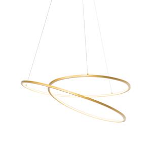 qazqa Design Hängelampe Gold 72 cm inkl. led 3-stufig dimmbar - Rowan - Gold/Messing