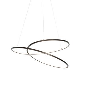 qazqa Design Hängelampe Bronze 72 cm inkl. led 3-stufig dimmbar - Rowan - Bronze