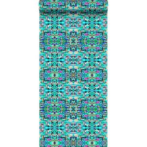 Origin Wallcoverings Xxl Behang Jungle Fever Motief Turquoise - 50 X 900 Cm - 356901