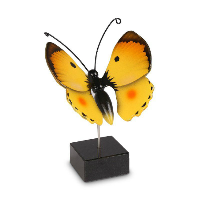 Gedenkartikelen Vlinder urn Luzerne met gele vleugels