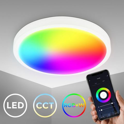 B.K.Licht Led-plafondlamp BK_DL1585 WiFi CCT LED Deckenleuchte mit App-Steuerung