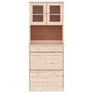 vidaXL Hoge kast ALTA 77x35x188 cm massief grenenhout