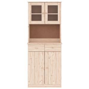 vidaXL Hoge kast ALTA 77x35x188 cm massief grenenhout