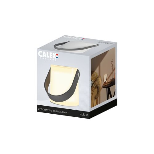 Calex Stedo Glazen Tafellamp - 3 Stuks - Op Batterijen - Warm Licht