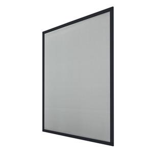 Ecd germany 2-pack Vliegenhorren Met Frame Van Aluminium - 100x120 Cm - Antraciet