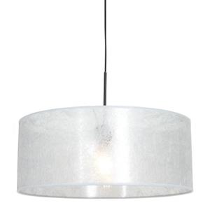 Steinhauer Hanglamp Met Zilveren Sizoflor Kap  Sparkled Light Wit