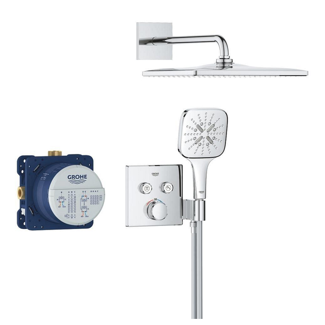 Grohe Grohtherm smartcontrol Perfect inb.therm. hoofddoucheset 31cm chr 34865000