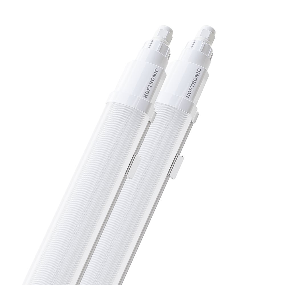 HOFTRONIC™ Q-Series - Set van 2 LED TL armaturen 120cm - IP65 Waterdicht - 36 Watt 4320 Lumen vervangt 144 Watt - 120lm/W - 6500K daglicht wit licht - gereedschapsloos Koppelbaar - IK08 - Tri-pr