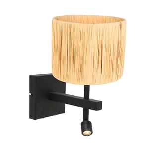 Steinhauer Wandlamp Stang | 2 lichts | draai-&kantelbaar | 20x25x277 cm | natuur&zwart