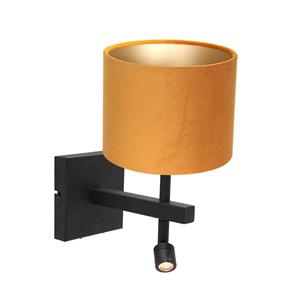 Steinhauer Wandlamp Stang | 2-lichts | draai-&kantelbaar | 20x25x27 cm | goud zwart