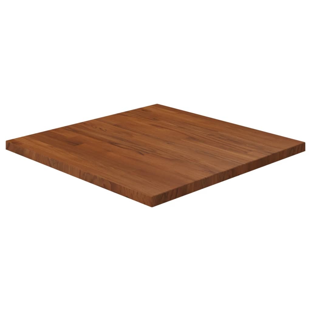 Bonnevie - Tischplatte Quadratisch Dunkelbraun 60x60x2,5cm Eiche Behandelt vidaXL22693