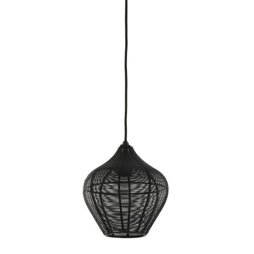 Light & Living  Hanglamp Alvaro - Ø20x22cm - Zwart