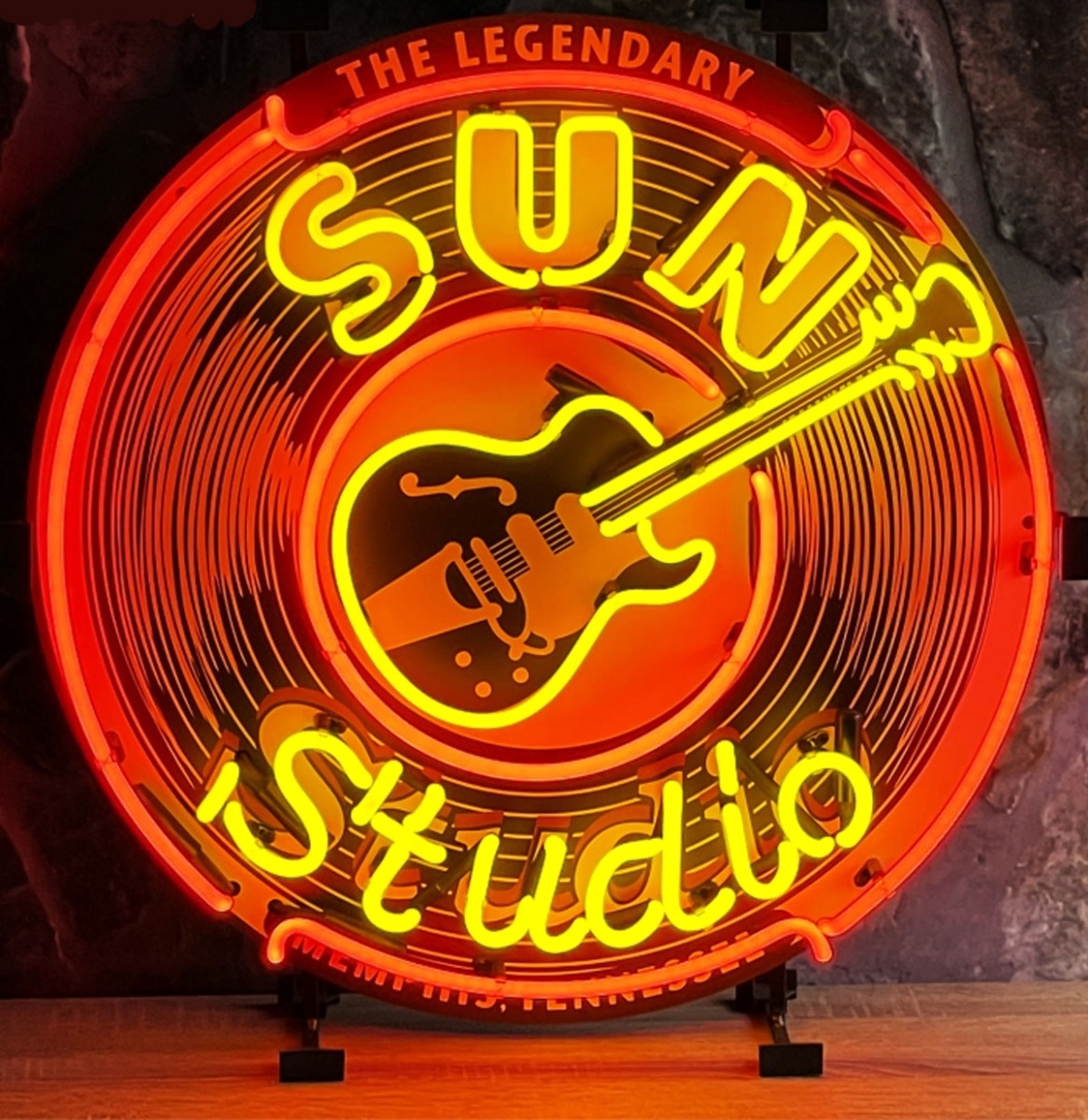 Fiftiesstore Sun Studio Neon Verlichting 65 x 65 cm Vernieuwde Versie
