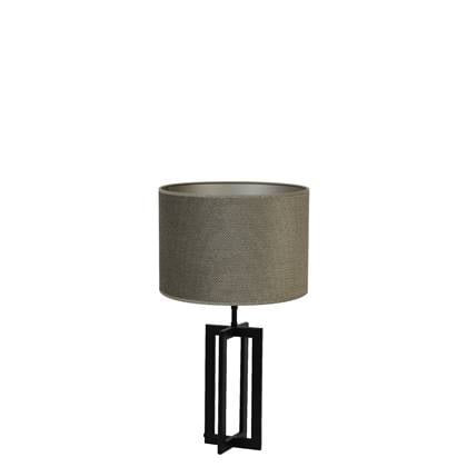 Light & Living Tafellamp Mace|Vandy - Zwart|Olijf groen - Ã30x56cm