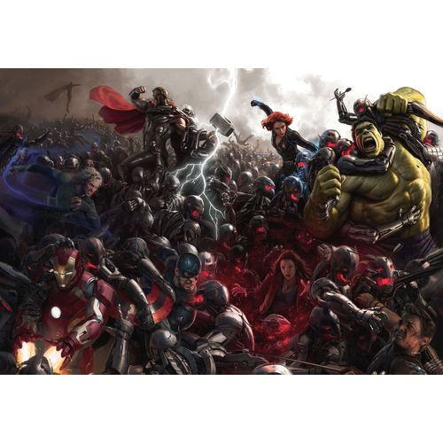 Komar Leinwandbild "Keilrahmenbild - Avengers War - Größe 30 x 60 cm", Disney, (1 St., 60 x 40 cm (Breite x Höhe)