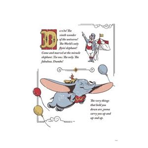 Komar Leinwandbild "Keilrahmenbild - Dumbo the Flying Elephant- Größe 40 x 60 cm", Disney, (1 St., 40 x 60 cm (Breite x Höhe)