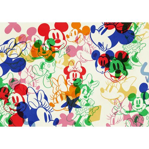Komar Fototapete Vlies Fototapete - Mickey and Minnie Mixture- Größe 400 x 250 cm, glatt, bedruckt, (Packung, 1 St)