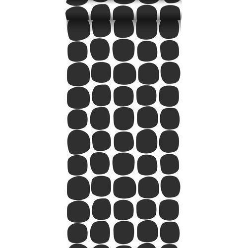 ESTAhome Behang Grafisch Motief Zwart Wit - 0,53 X 10,05 M - 139090