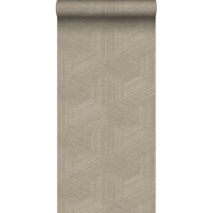 Origin Wallcoverings Eco-texture Vliesbehang Grafisch 3d Motief Beige - 50 X 900 Cm