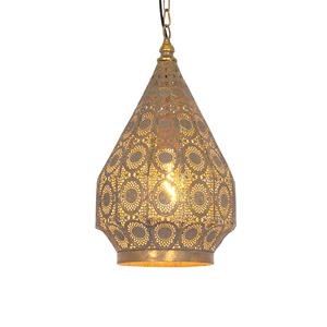 qazqa Orientalische Hängelampe Gold 26 cm - Mowgli - Gold