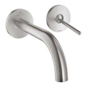 Grohe Atrio S-size 2-gats wastafelmengkraan 180mm supersteel 29410DC0