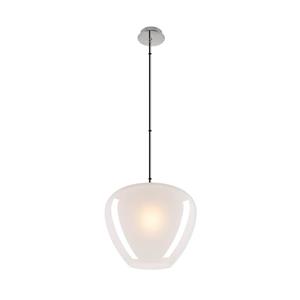 SLV Pendelleuchte Pantilo Convex 40 in Weiß-satiniert und Chrom E27