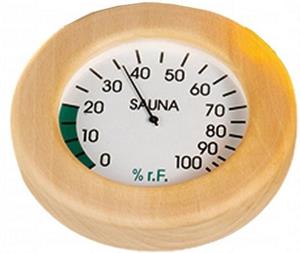 Hygrometer rond hout