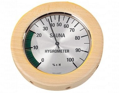 Sauna Hygrometer rond groot
