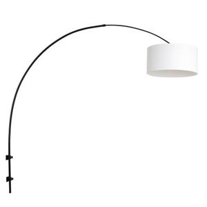 Steinhauer Wandlamp Met Linnen Kap  Sparkled Light Wit