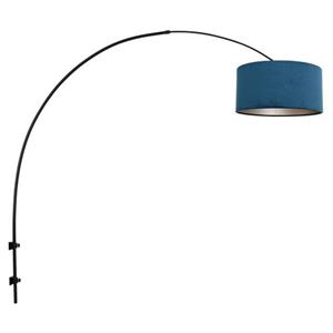 Steinhauer Zwarte Boog Wandlamp  Gramineus Blauw