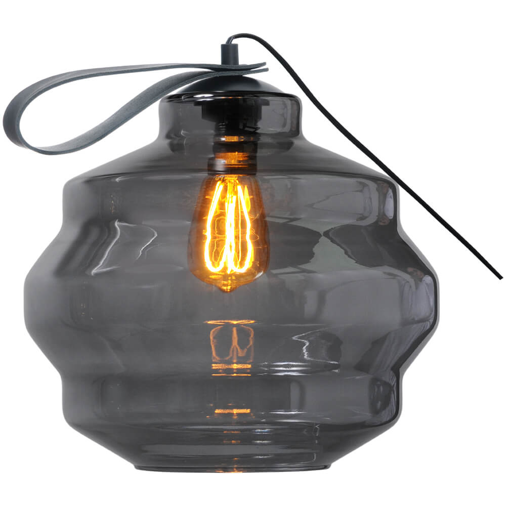 Masterlight Tafellamp Porto Carry met Ball smoke glas Ø 30cm 4710-05-40-05-4