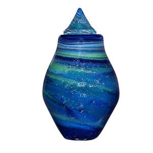 Urnwebshop Grote Glazen Urn Amfora Morgenland (3.5 liter)