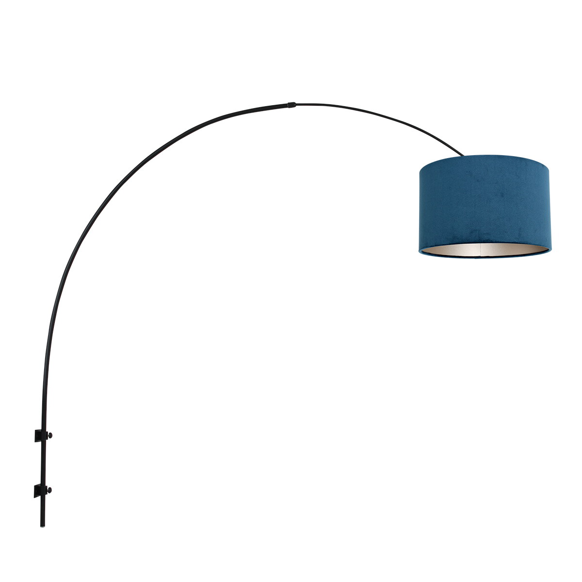 Steinhauer Tafellamp Stang | 1 lichts | E27 | 40 cm | blauw&mat zwart