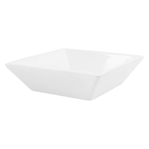 Waschbecken Quadratischform ohne Überlauf 41x41x12 cm Weiß aus Keramik ML-Design