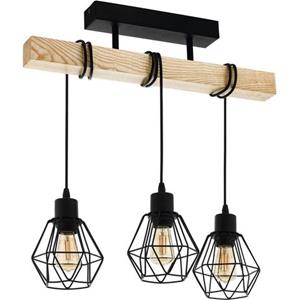 EGLO TOWNSHEND 5 ceiling lamp black/brown