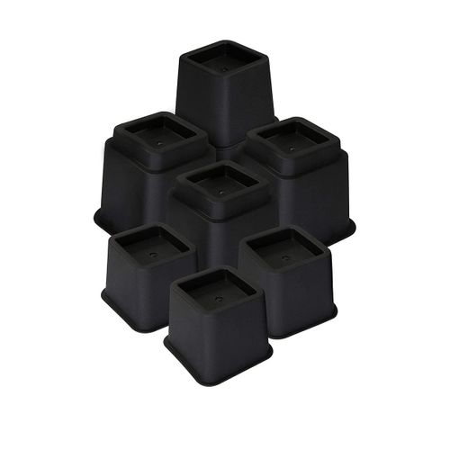 FLOKOO  Meubelverhoger Set - Verstelbare Poten - 8 Stuks - Zwart