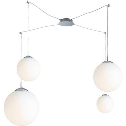 Eco-light - Pendelleuchte Lampd in Weiß E27 4-flammig - Weiß