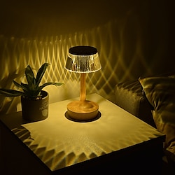 Light in the box Paddestoelvormige moderne en minimalistische Alec oplaadbare bureaulamp met drie kleuren en oneindig dimbare projectie. binnen slaapkamer woonkamer restaurant sfeer bureaulamp usb opladen