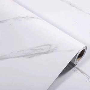 Daka Deco Zelfklevend Behang - Pvc - Marmer - Wit - Marmo Bianco Glossy - 122cmx10m