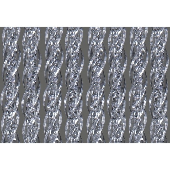 Merkloos Vliegengordijn/deurgordijn transparant 90 x 220 cm -