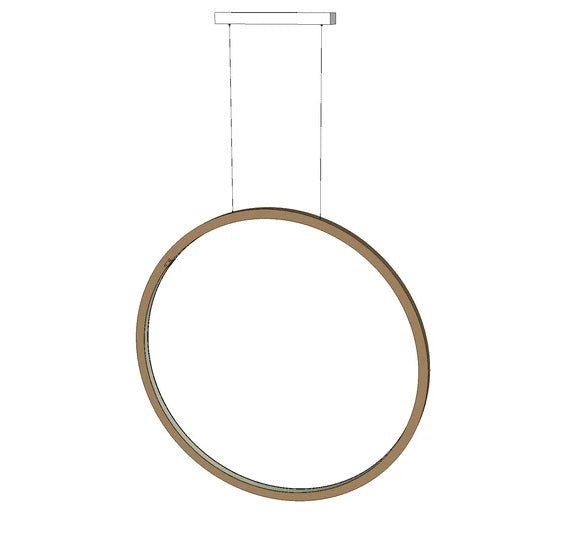 Jacco Maris  Brass-O hanglamp cirkel verticaal 100cm