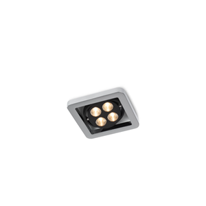 Trizo21  R51 in LED zwart ring Plafondlamp